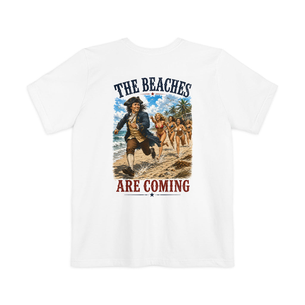 The Beaches are Coming - Pocket Tee (Standard Delivery)