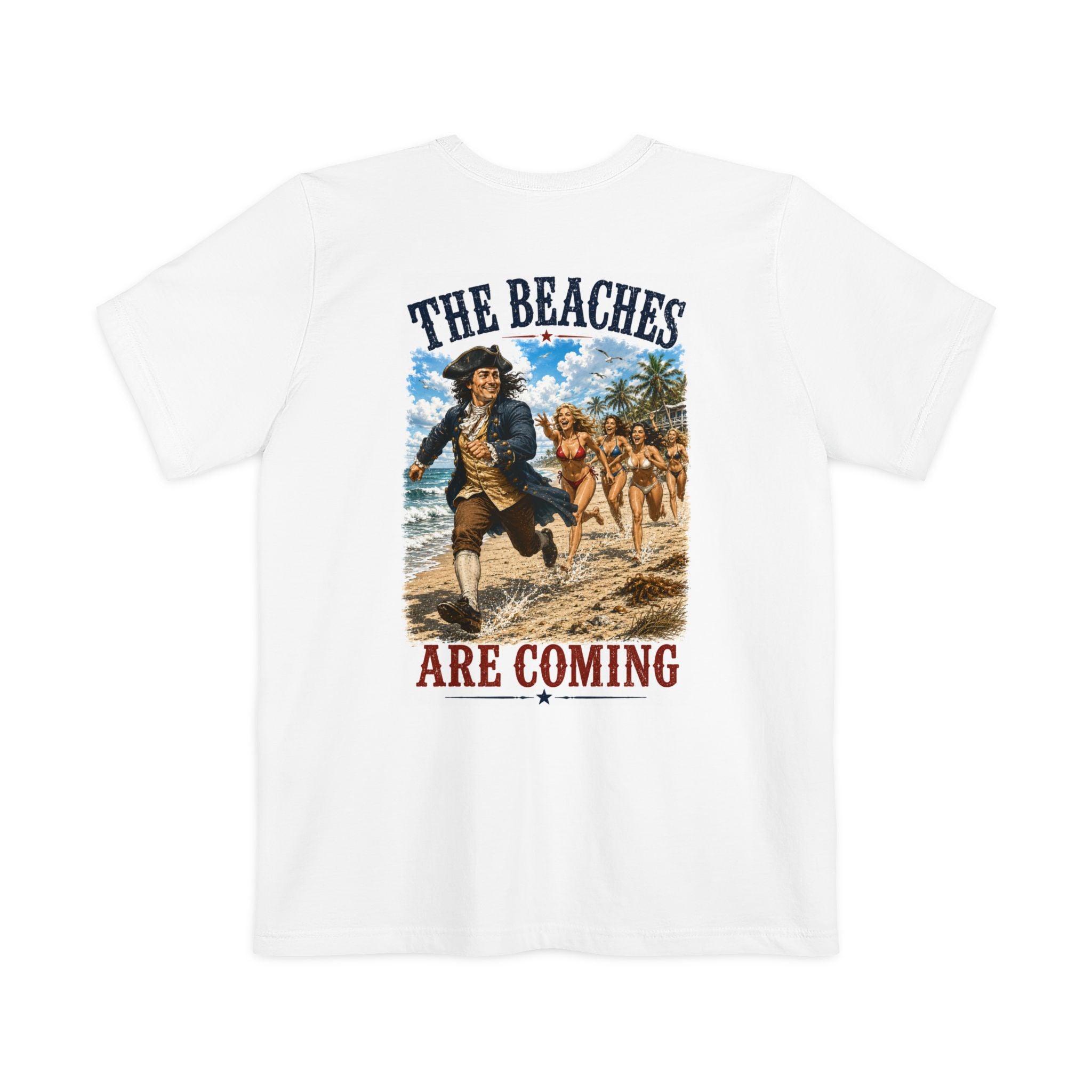 The Beaches are Coming - Pocket Tee (Standard Delivery)